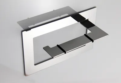 Produktbild von WC Rollenhalter / Toilettenpapierhalter / OHNE BOHREN - Edelstahl hochglänzend poliert -