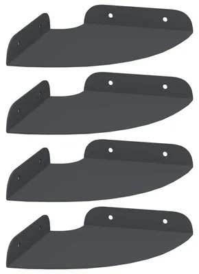 Obrázek produktu pro Plovoucí police s policí 4 pcs Antracit 15 x 15 x 2 cm