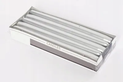 Produktbild von Adpal Stabkerzen Silber 290/22 mm 10 Stück