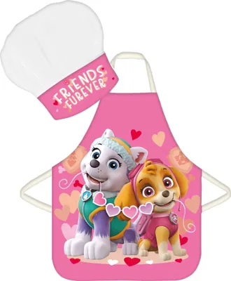 Image de Tablier enfant avec chapeau Paw Patrol Skye et Everest