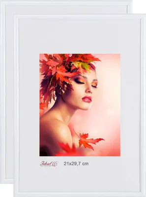 Produktbild von 2er 3er 5er Pack Bilderrahmen Kunststoff Lifestyle Foto Rahmen Collage KYOTO - Farbe: 2er Pack Weiss | Format: 21x29.7