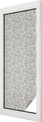 Obrázek produktu pro Vitrážová fólie na okno - 146x50 cm - vitrážový vzor - neprůhledná dekorační fólie na ochranu soukromí - samolepicí, UV ochrana - listy květy