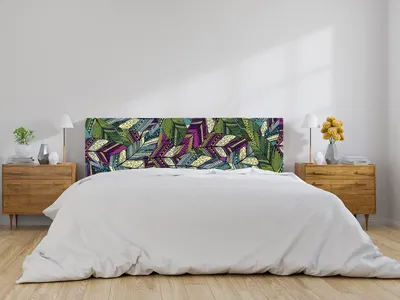 Produktbild von Kopfstütze für Bett mit blauem Design