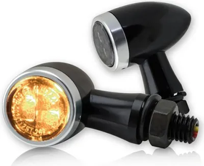 Produktbild von Universal Motorrad SMD-Blinkerset Jack schwarz / silber M8