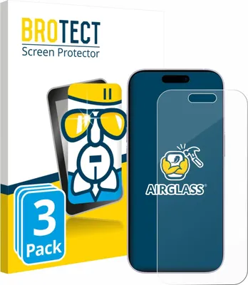Produktbild von 3x BROTECT Schutzglas für Apple iPhone 17 Schutzfolie Panzer Folie Glas Display Schutz klar