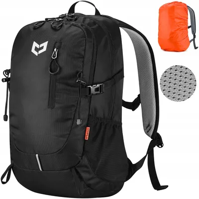 Obrázek produktu pro Turistický batoh Beon Xb256, objem 25 litrů, černý, s pláštěnkou