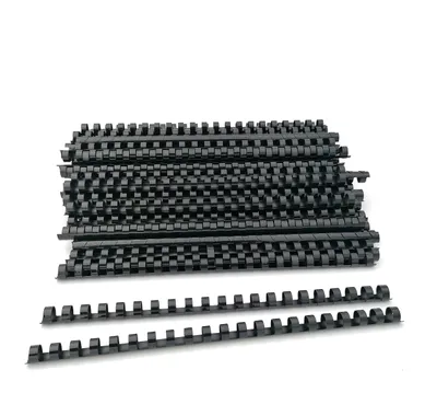 Produktbild von Kunststoff Rückseiten mit Spiralbindung, 21 Ringe, 12 mm Durchmesser, A4, 100 Stück, für Büro