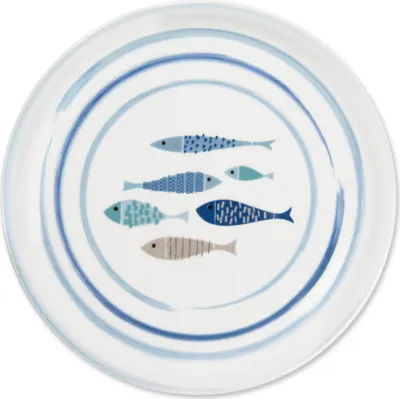 Zdjęcie produktu dla Zestaw 6 talerzy do pizzy Excelsa North Sea z białej porcelany
