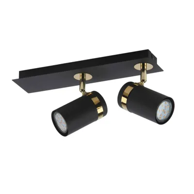 Zdjęcie produktu dla Reflektor sufitowy ruchomy Verano czarny 2xGU10x35W metal wym:18x32x11cm IP20 Italux