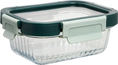 Produktbild von wenco Glas- Frischebox 350ml – Frischhaltedose aus Borosilikatglas, auslaufsiche