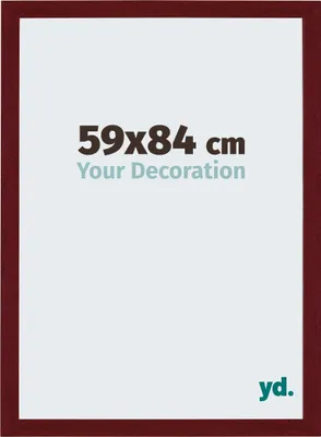 Image de Cadre photo, 59x84 cm, rouge bordeaux, MDF, Mura
