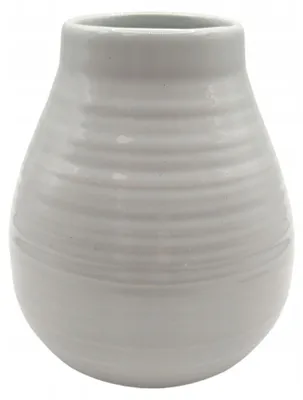 Image de Gourde en céramique pour yerba mate, modèle "tykwa" gris, 350 ml