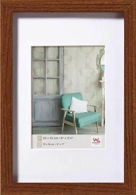 Image de Cadre en bois Walther Stockholm, noyer, 40 x 60 cm