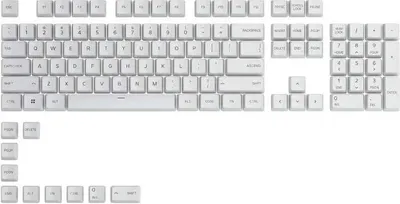 Obrázek produktu pro Glorious Keycaps  114 PBT Arctic White