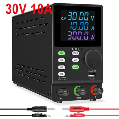 Image de Alimentation de laboratoire DC - Alimentation de laboratoire réglable 30V 10A - Alimentation stabilisée à découpage 300W - Sortie unique - SPPS3010D