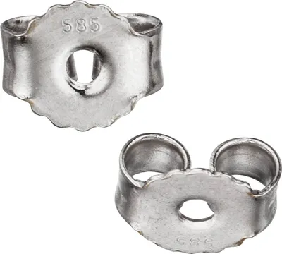 Produktbild von JOBO Pousetten 585 Gold Weißgold Goldpousetten Verschluss für Ohrstecker