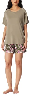 Imagen del producto de Pijama corto para mujer de la marca Schiesser, talla 42, color jade