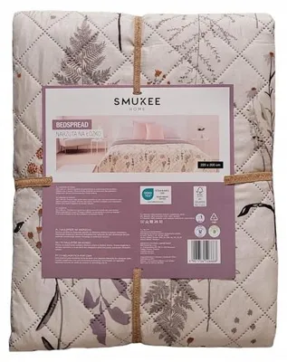Produktbild von Smukee Bettüberwurf Polyester 220x200 cm Blumenmuster