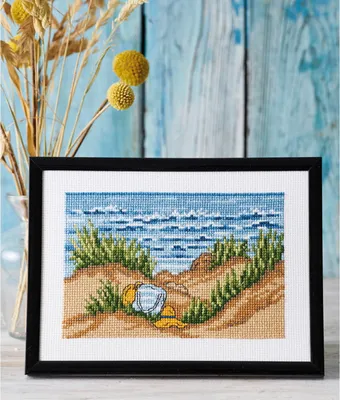 Obrázek produktu pro Permin křížková výšivka sada "Plážová taška", 18x13 cm