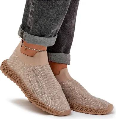 Produktbild von Damen Slip-On Sportschuhe Mit Verzierung D&A TW121 Beige 36