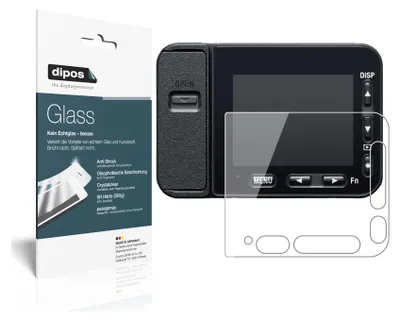 Produktbild von 2x Schutzfolie für Sony DSC-RX0M2 - Anti-Shock 9H Folie dipos Glass Kunststoffglas