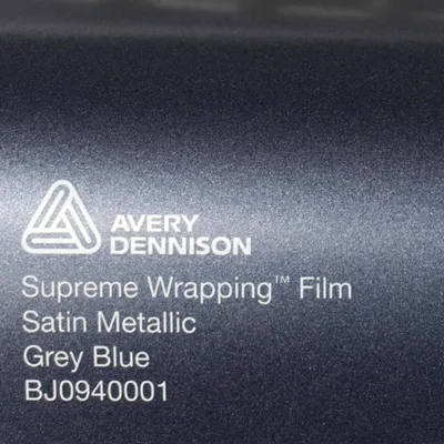 Produktbild von (22,10€/m²) Avery Dennison® Supreme Car Wrapping Film Satin Grey Blue Metallic