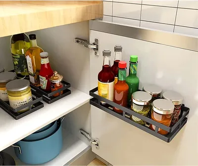 Produktbild von Schwarze Metall-Küchen-Organisator