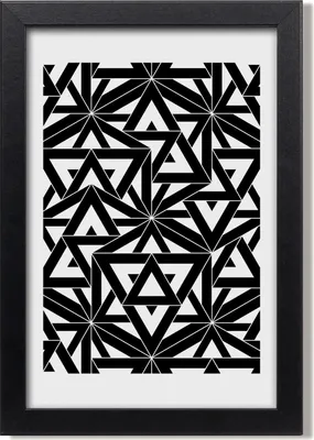 Produktbild von Bild 20x30 MDF-Rahmen, Wandkunst Geometrischer Hintergrund