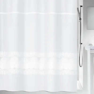 Produktbild von Spirella 7610583201157, Muster, Ring, Polyester, Weiß, 30 °C, 1800 mm