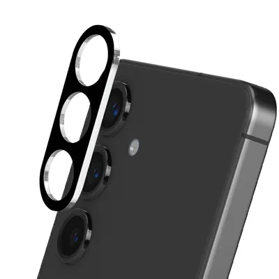 Obrázok produktu pre iMak, ochrana fotoaparátu odolná proti poškriabaniu pre Samsung Galaxy S24 FE z tvrdeného skla, čierna