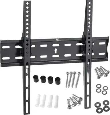 Imagen del producto de Soporte de pared para TV de 26 a 55 pulgadas, con capacidad máxima de 40 kg. Compatible con VESA de 600x400 mm, universal para televisores OLED, QLED, LCD, LED y plasma. Inclinable, diseño elegante