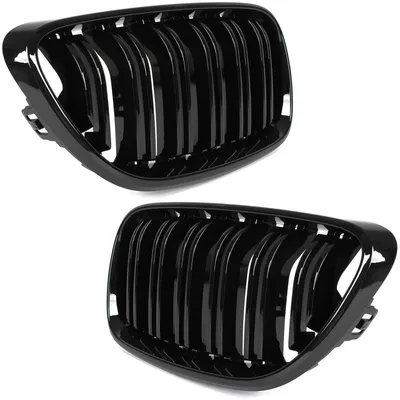 Sportgrill Kühlergrill DOPPELSTEG Schwarz Glanz für BMW 2er F22 2012- F23 2014 – Produktansicht
