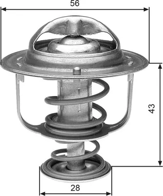 Produktbild von GATES Thermostat Kühlmittel 88°C für TOYOTA AVENSIS Kombi (T25) für MITSUBISHI Space Star (DGA)