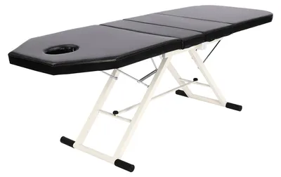 Productafbeelding van Massagebank, verstelbaar design, ruimtebesparend opvouwbaar, zwart