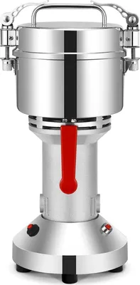 Produktbild von Elektrische Mühle - Getreide- und Gewürzmühle - 500 g Kapazität - Edelstahl - 11+ Mahlstufen - Tragbar - Blau