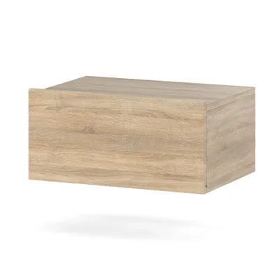 Produktbild von STIV Möbel | Hängender Nachttisch Eiche Sonoma 45x32x19 cm | 1 Schublade | Wandmontage | Schwebender Nachtschrank Holzoptik