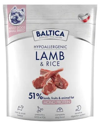 Zdjęcie produktu dla Sucha karma dla psa BALTICA Hypoallergenic Jagnięcina małe rasy 1kg