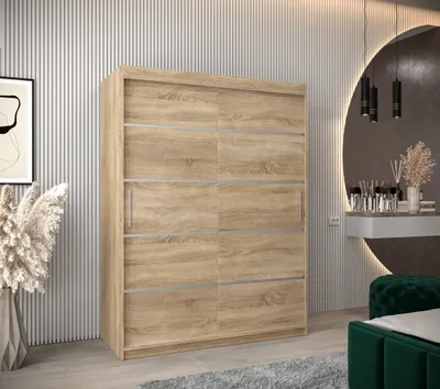 Obrázek produktu pro Šatní skříň ENNI - šířka 150 cm, dub sonoma