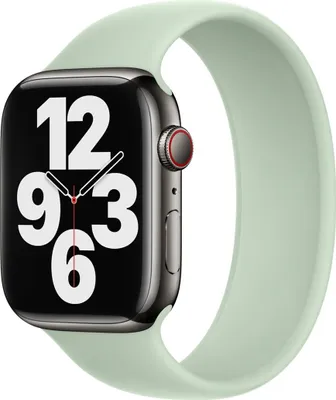 Produktbild von Silikon Solo Loop für das Apple Watch | 44/45/46/49 mm - Größe 4 - Mineral Green