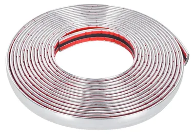 Productafbeelding van Chromkleurige zelfklevende PVC-folie, 15 mm x 5 meter, voor autodecoratie (buiten)