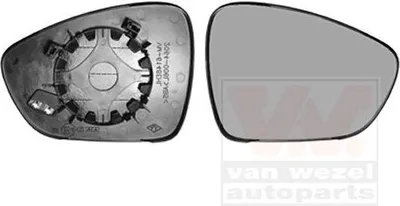 Produktbild von VAN WEZEL Spiegelglas Außenspiegel Rechts passend für PEUGEOT 508 SW I (8E) Konvex Beheizbar 4068838