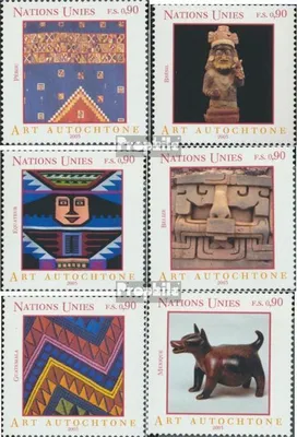 Produktbild von Briefmarken UNO - Genf 2003 Mi 459-464 (kompl.Ausg.) postfrisch Eingeborenenkunst