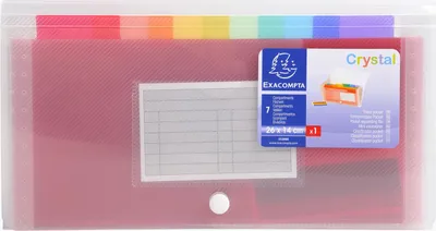 Produktbild von Exacompta Schriftenordner - 6 Fächer - mit Register