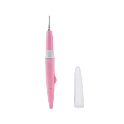 Produktbild von Stick-Punzier-Nadel, 3-teiliges Nadel-Set für DIY und Textilgestaltung, Werkzeug zum Sticken (Rosa)