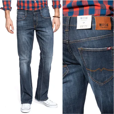 Produktbild von MUSTANG, Herren Jeanshosen, Straight fit, OREGON BOOT, W32 L34, Blau, Jeans, baggyjeans, buggy