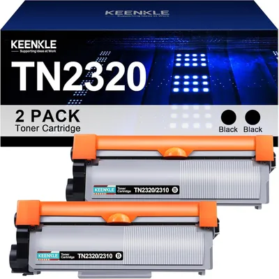 Produktbild von KEENKLE TN2320 TN-2320 Kompatibel für Brother TN 2320 TN-2310 TN2310 Toner für Brother MFC-L2700DW MFC-L2700DN DCP-L2520DW HL-L2340DW MFC-L2740DW MFC-L2720DW HL-L2300D HL-L2360DN (Schwarz, 2er-Pack)