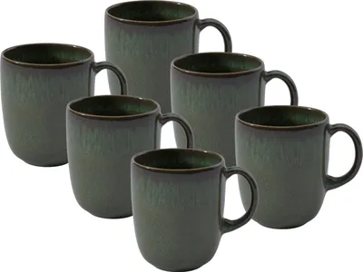 Produktbild von like Villeroy & Boch Lave vert Becher mit Henkel 0,4l Set6