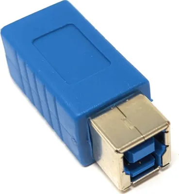 Produktbild von USB 3.0 Adapter Typ B Buchse zu Buchse Kabel in Blau