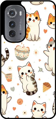 Obrázok produktu pre Smartphonica Phone Case Fit pre Motorola Edge 2022 s potlačou mačky - TPU zadný kryt puzdro cat design
