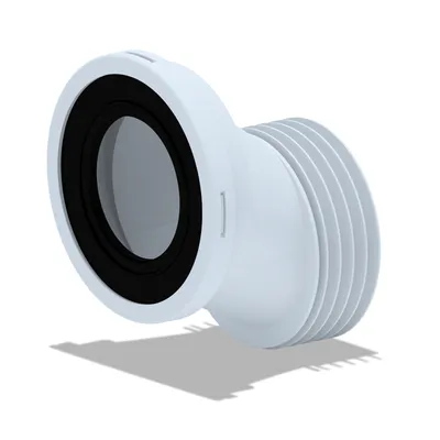 Produktbild von WC Manschette 124mm Abfluss Anschluss Verbindung Toilette Klo versetzt 40mm